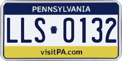 PA license plate LLS0132