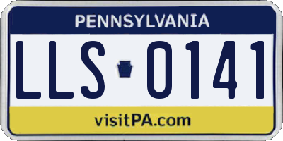 PA license plate LLS0141