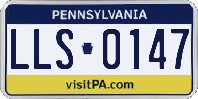 PA license plate LLS0147