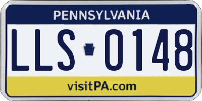 PA license plate LLS0148