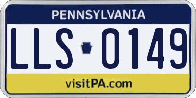 PA license plate LLS0149