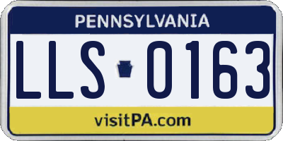 PA license plate LLS0163