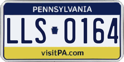 PA license plate LLS0164