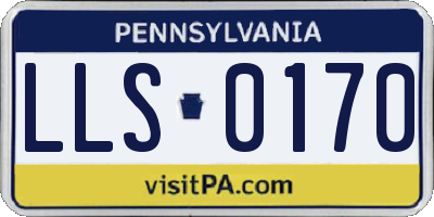 PA license plate LLS0170