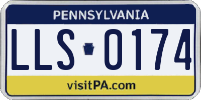 PA license plate LLS0174