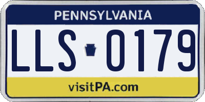 PA license plate LLS0179