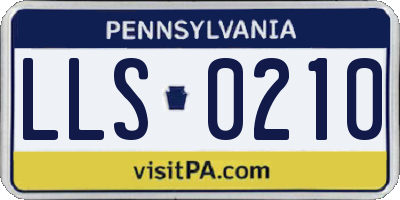 PA license plate LLS0210