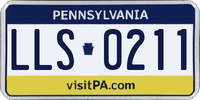 PA license plate LLS0211