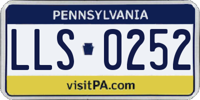 PA license plate LLS0252