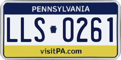PA license plate LLS0261