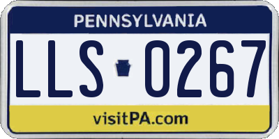 PA license plate LLS0267