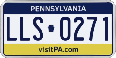 PA license plate LLS0271