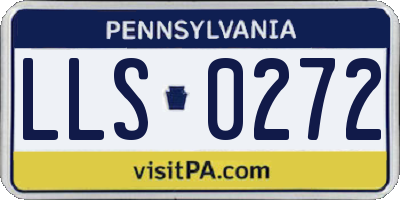 PA license plate LLS0272