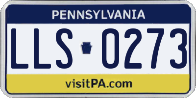 PA license plate LLS0273