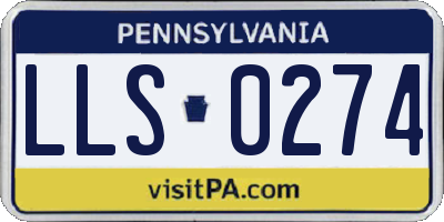 PA license plate LLS0274