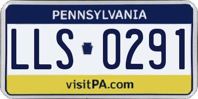 PA license plate LLS0291