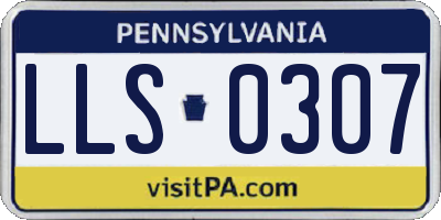 PA license plate LLS0307