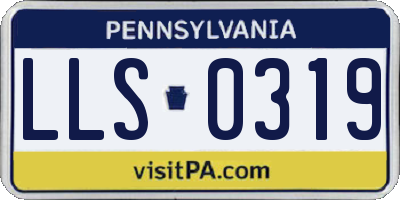 PA license plate LLS0319