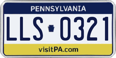 PA license plate LLS0321