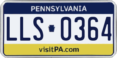 PA license plate LLS0364