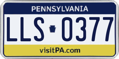 PA license plate LLS0377