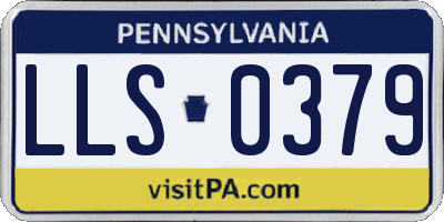 PA license plate LLS0379
