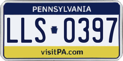 PA license plate LLS0397