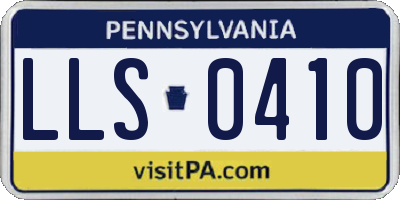 PA license plate LLS0410