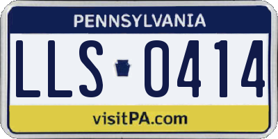 PA license plate LLS0414
