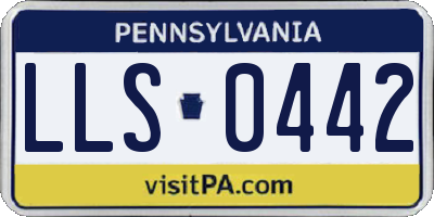PA license plate LLS0442