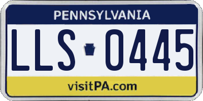 PA license plate LLS0445