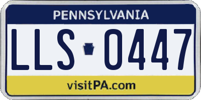 PA license plate LLS0447