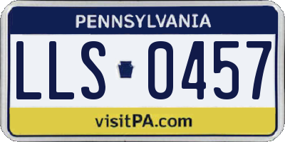PA license plate LLS0457