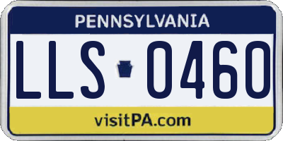 PA license plate LLS0460