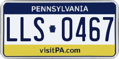 PA license plate LLS0467