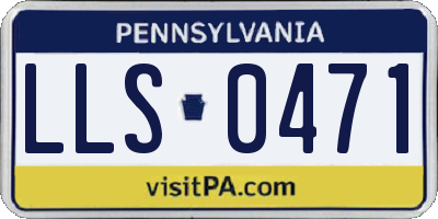 PA license plate LLS0471