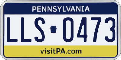 PA license plate LLS0473