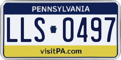PA license plate LLS0497