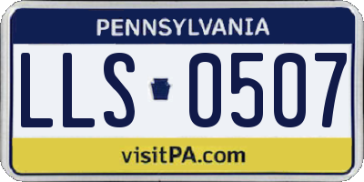 PA license plate LLS0507