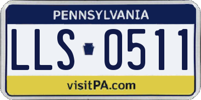 PA license plate LLS0511