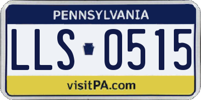 PA license plate LLS0515