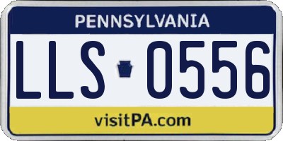 PA license plate LLS0556