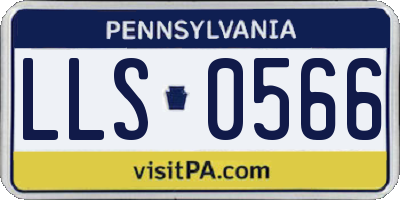 PA license plate LLS0566