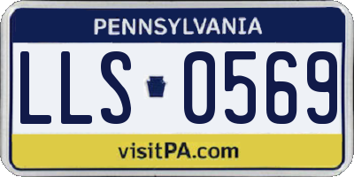 PA license plate LLS0569