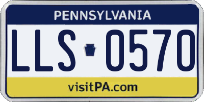 PA license plate LLS0570