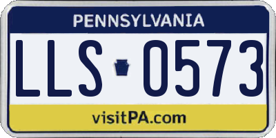 PA license plate LLS0573