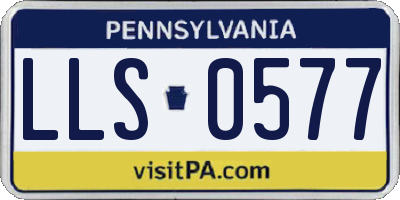 PA license plate LLS0577
