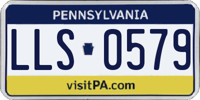 PA license plate LLS0579