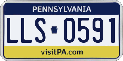 PA license plate LLS0591