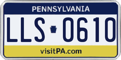 PA license plate LLS0610